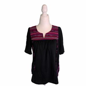 A Common Thread Boho Embroidered Top